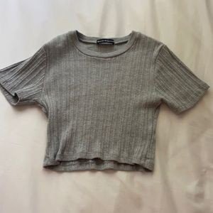 Grey Brandy Melville top
